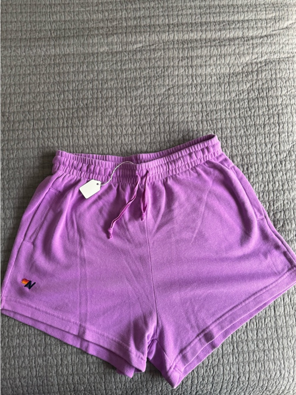 Aviator Nation Neon Purple Athletic Lounger Shorts, size XL, NWT from AN.